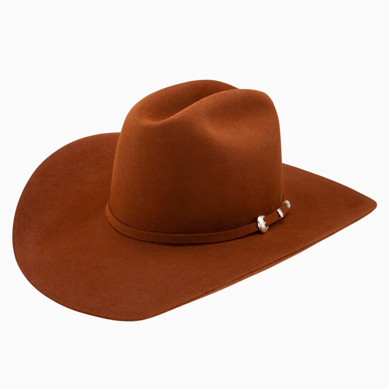 6X Midnight Rust Felt Hat made by Western Edge