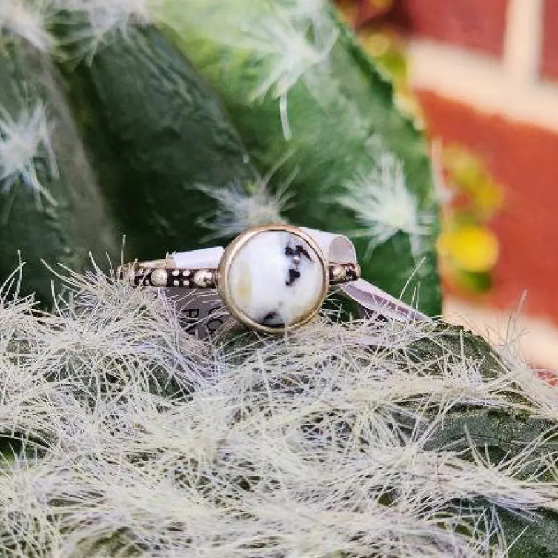 "Allie " White Buffalo Contemporary Ring sold by Western Edge
