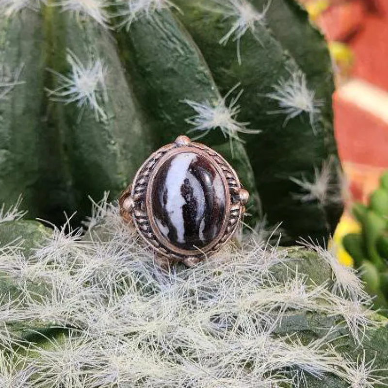 " Blake " White Buffalo Circle Ring sold by Western Edge