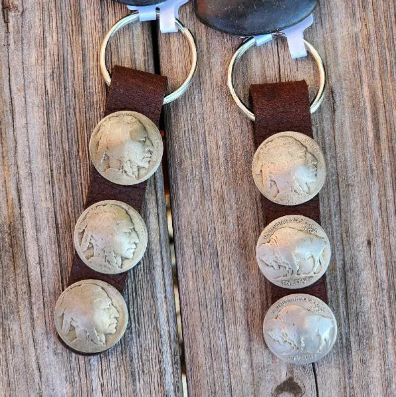 Buffalo & Indian Head Nickle Key Chain sold by Western Edge
