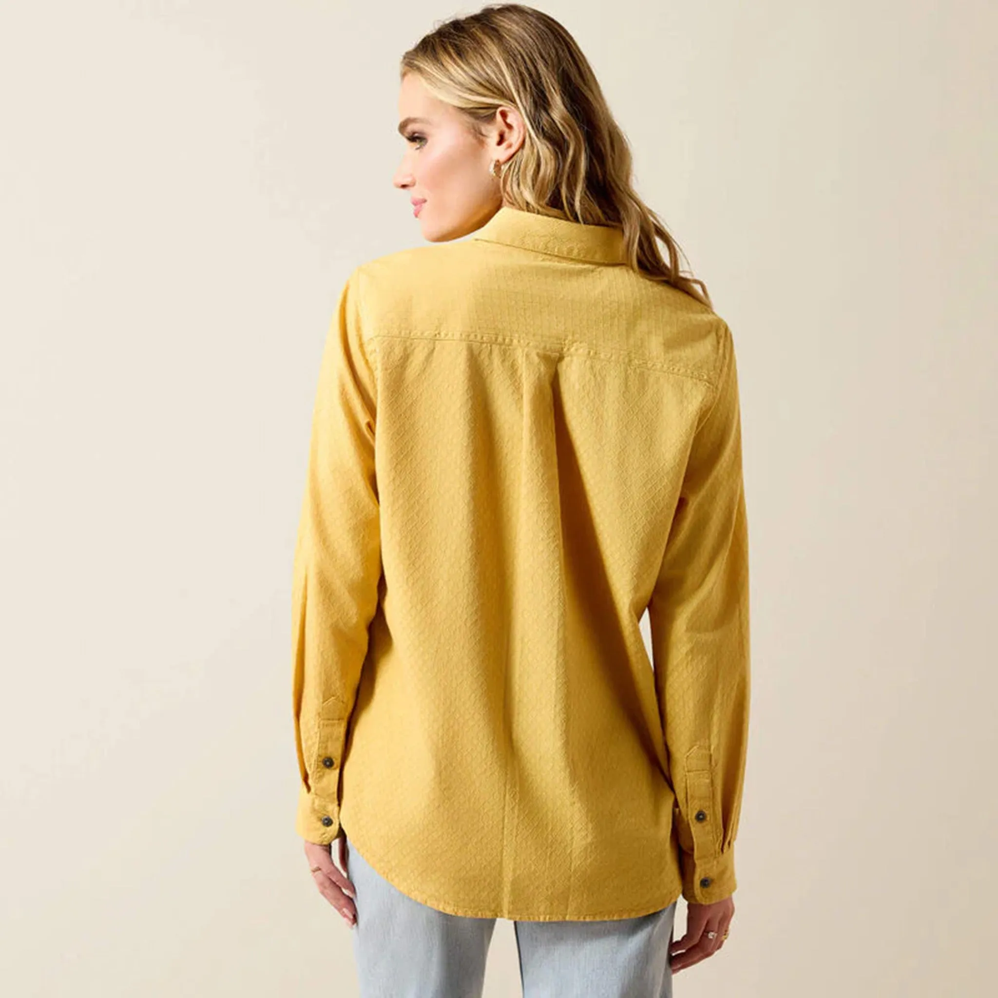 Ariat Women's Mustard Dobby Billie Shirt sold by Western Edge product image thumbnail 2