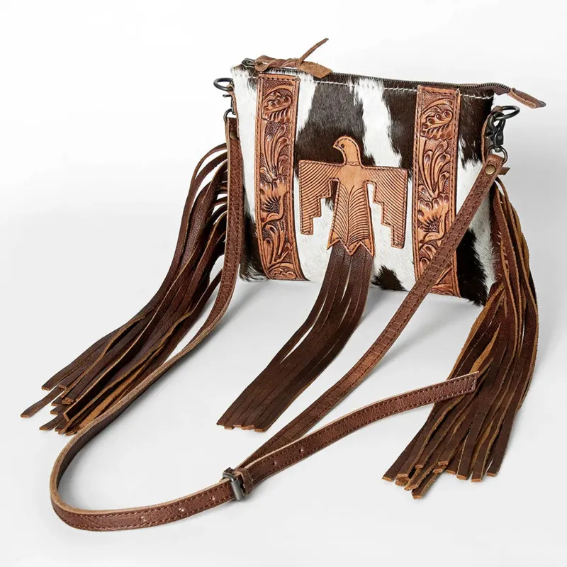 Thunderbird Fringe Purse made by Western Edge
