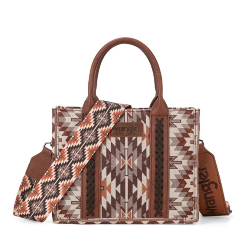 Wrangler Brown Aztec Tote Bag sold by Western Edge