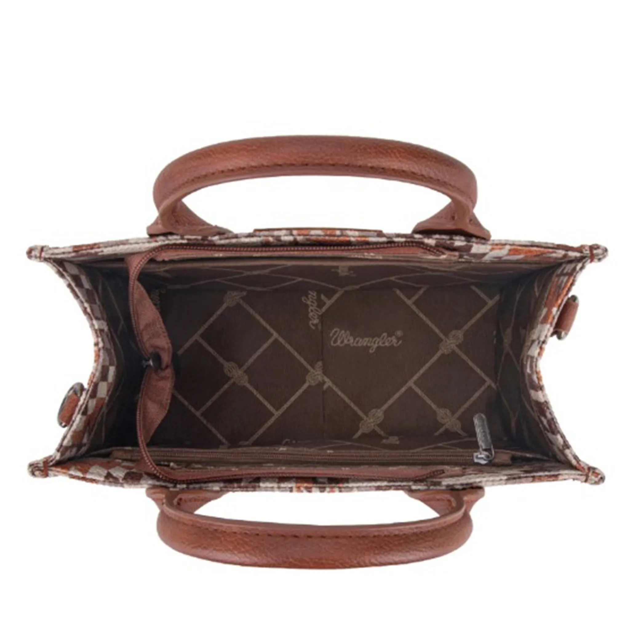 Wrangler Brown Aztec Tote Bag sold by Western Edge product image thumbnail 3