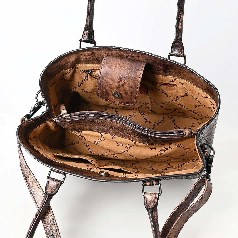 American Darling Chocolate Leather Tooled Purse sold by Western Edge product image thumbnail 3