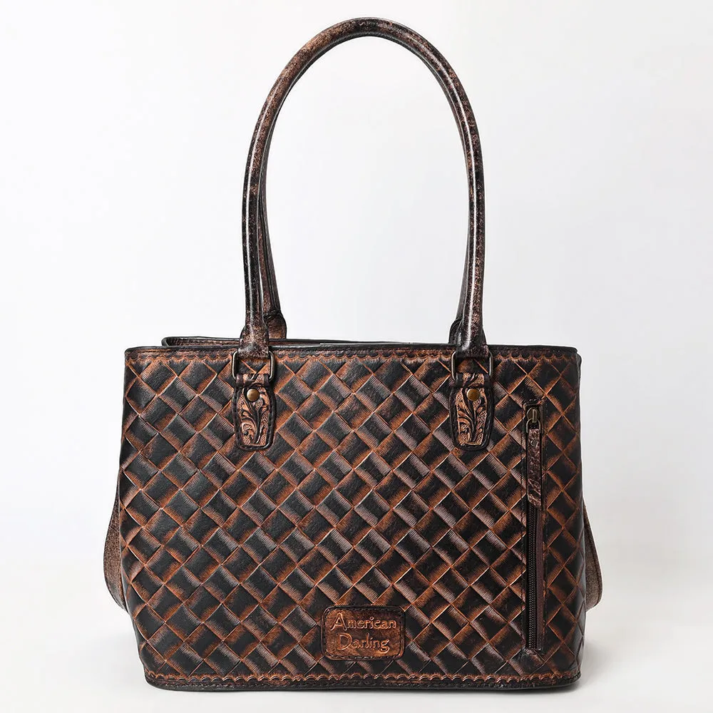 American Darling Chocolate Leather Tooled Purse sold by Western Edge product image thumbnail 2
