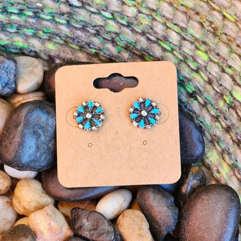 " Jessica " Small Zuni Burst Studs made by Western Edge