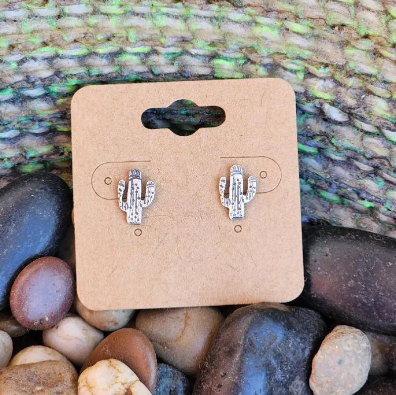 " Callin" Mini Cactus Studs made by Western Edge