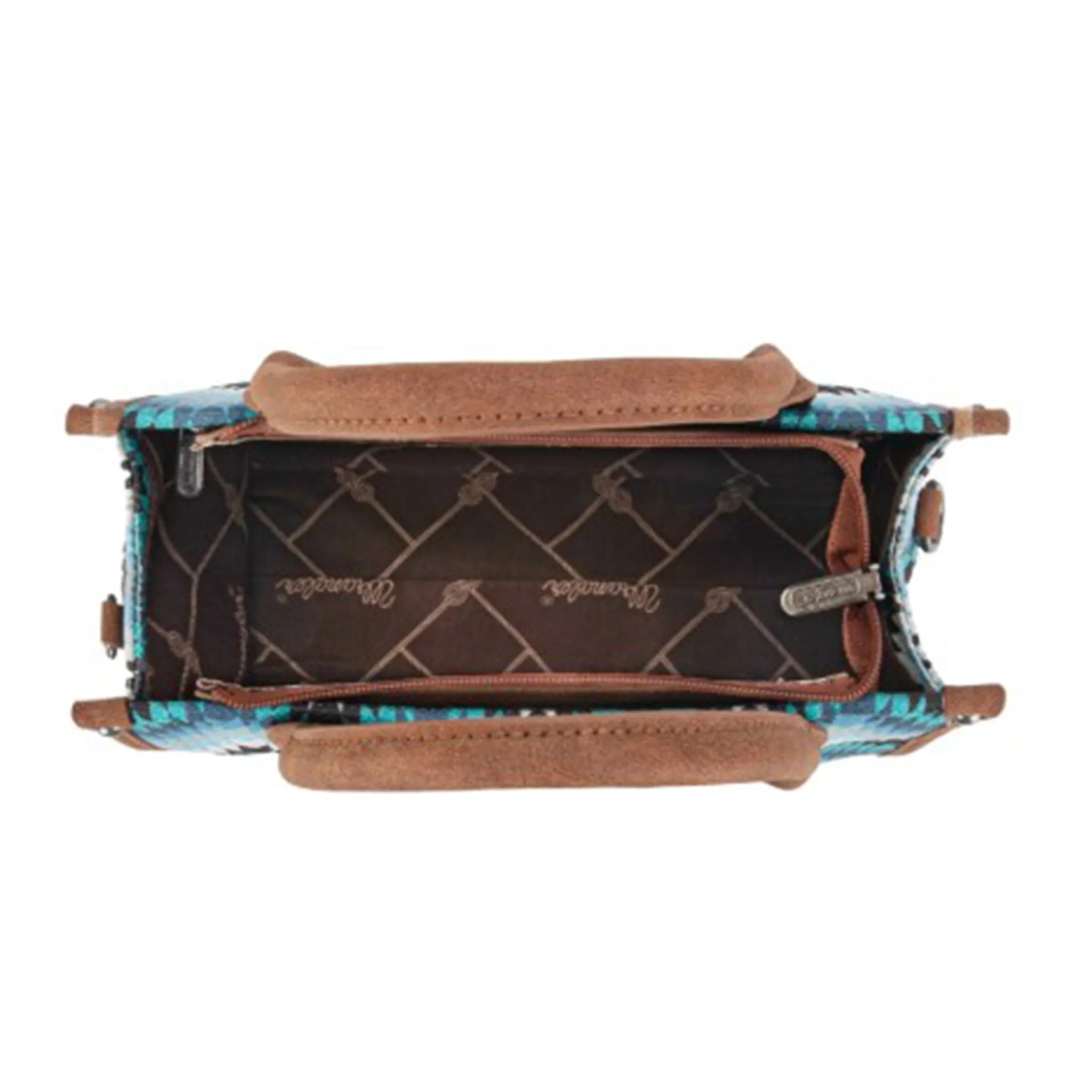 Wrangler Blue Southwest Aztec Tote Bag sold by Western Edge product image thumbnail 3
