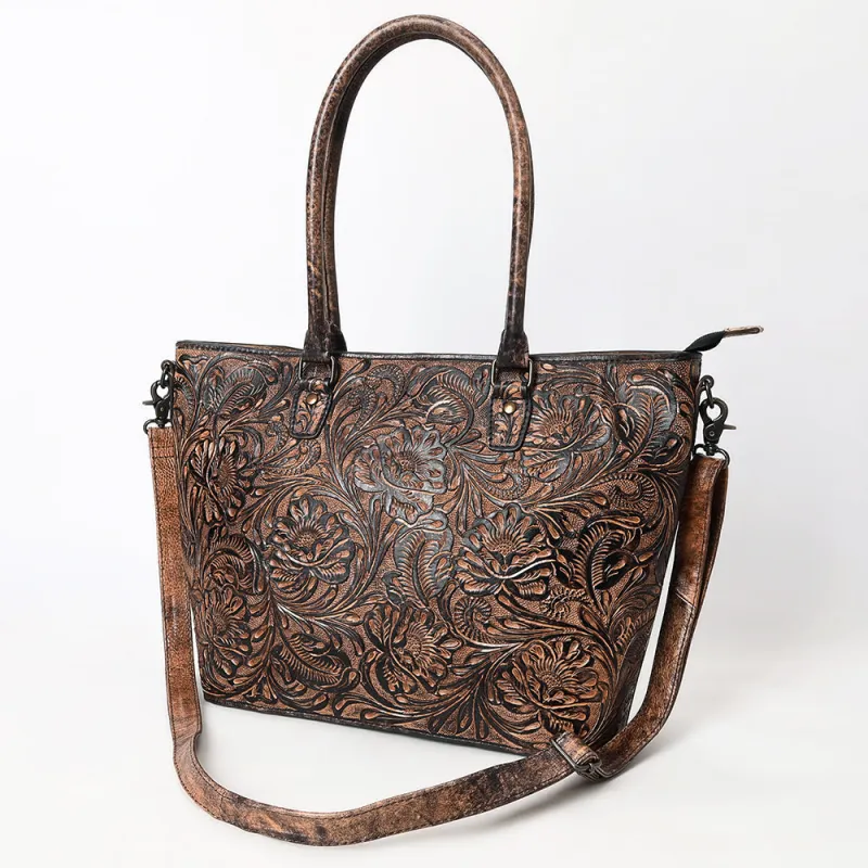 American Darling Chocolate Brown Tote Bag made by Western Edge