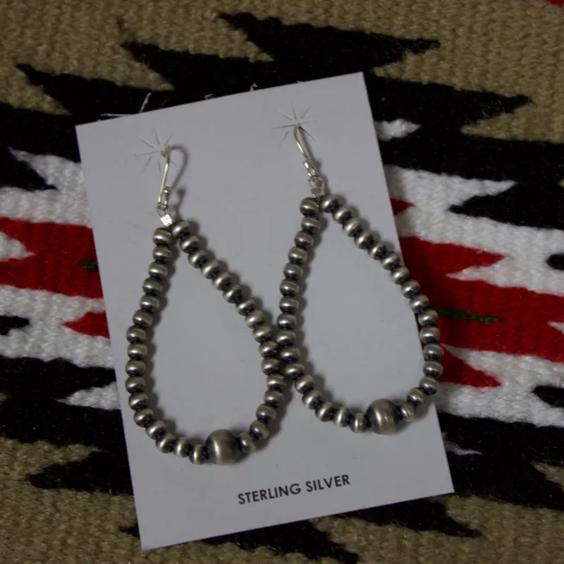 "Megan" Navajo Pearl Teardrop Earrings made by Western Edge