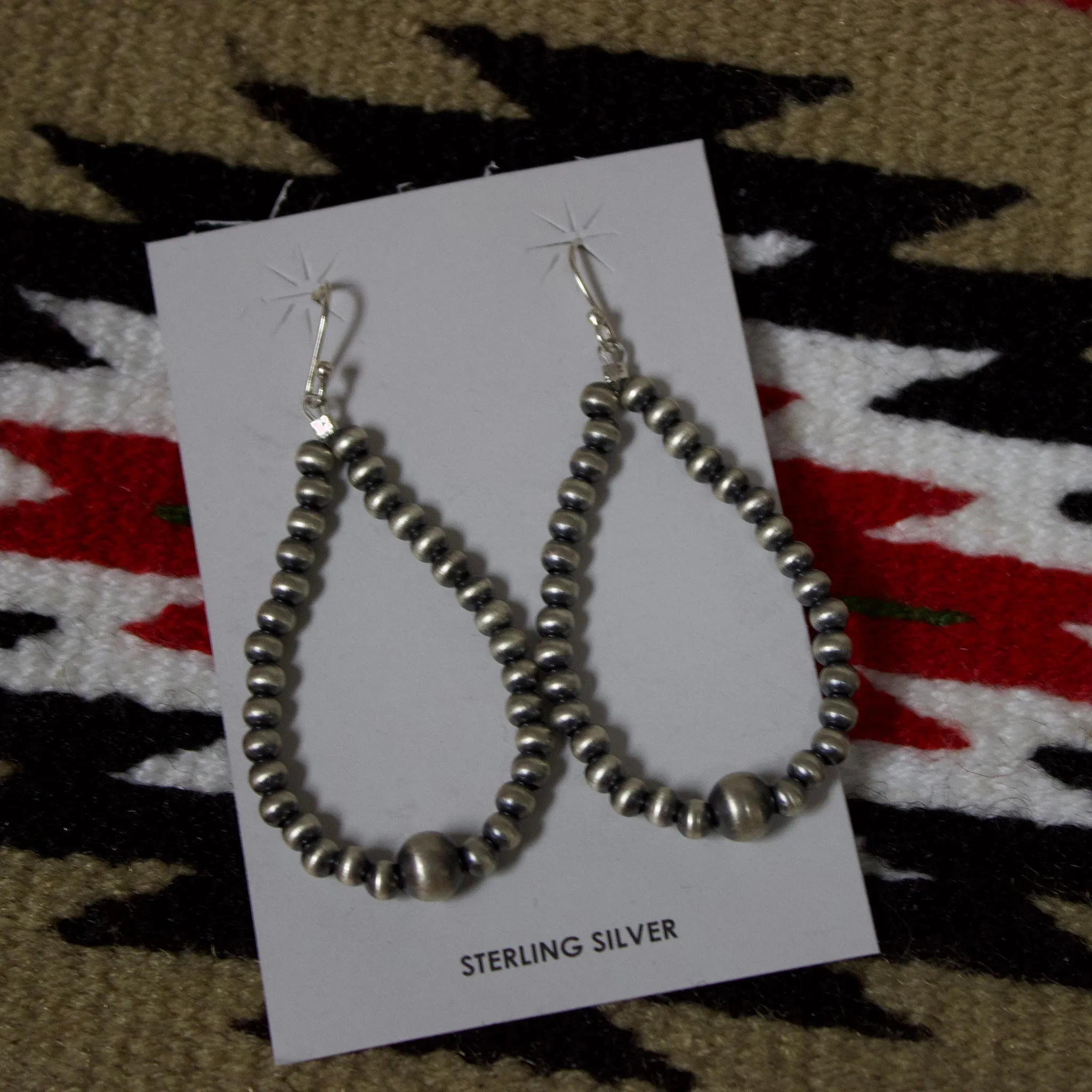 "Megan" Navajo Pearl Teardrop Earrings sold by Western Edge
