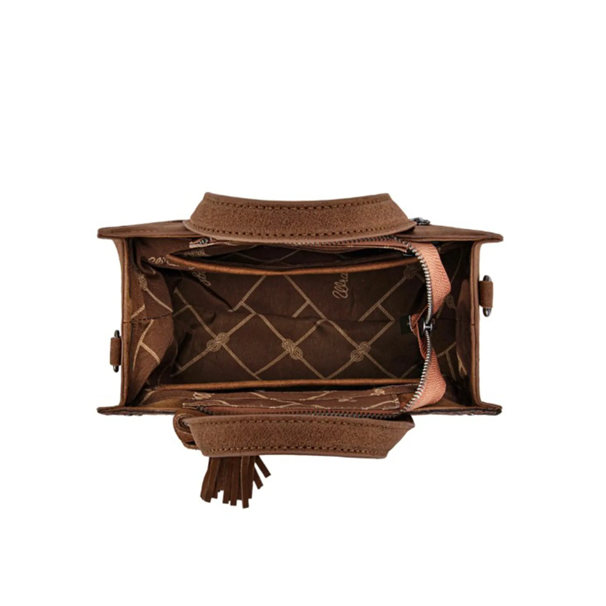 Wrangler Brown Floral Tote Bag sold by Western Edge product image thumbnail 3