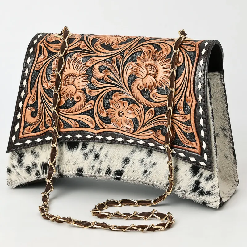 American Darling Hair-on Hide Crossbody made by Western Edge