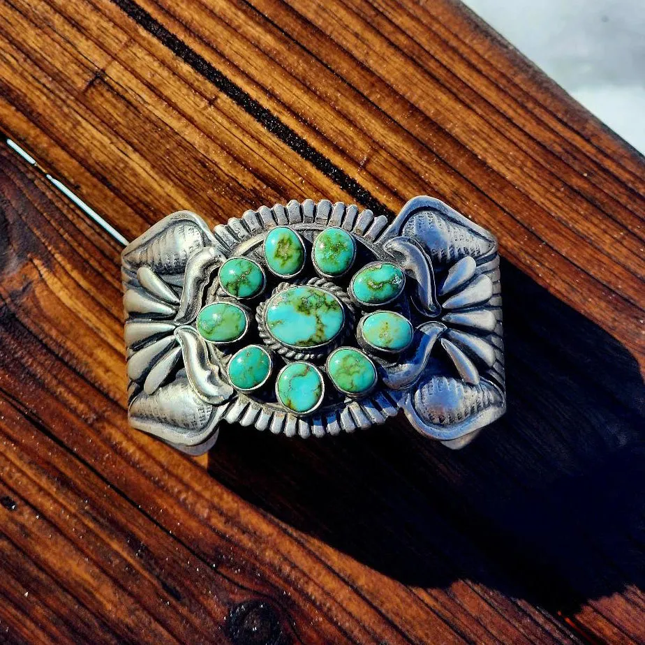 " Sasha " Sonoran Gold Turquoise Cuff sold by Western Edge product image thumbnail 2