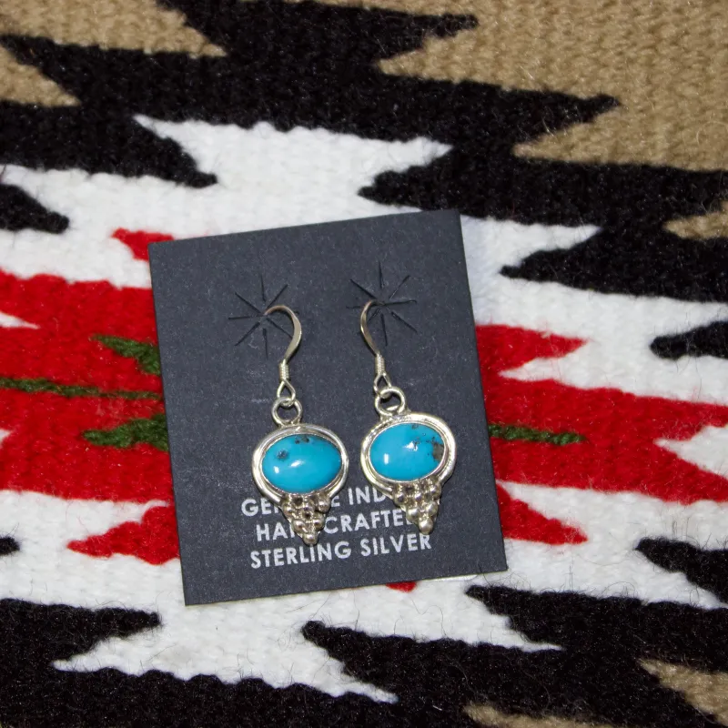 "Karlie" Kingman Oval Earrings made by Western Edge