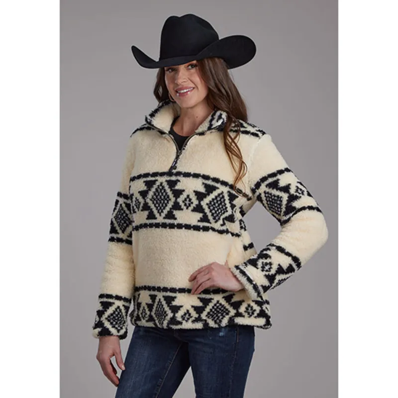 Roper Women's Aztec Fleece Jacket made by Western Edge