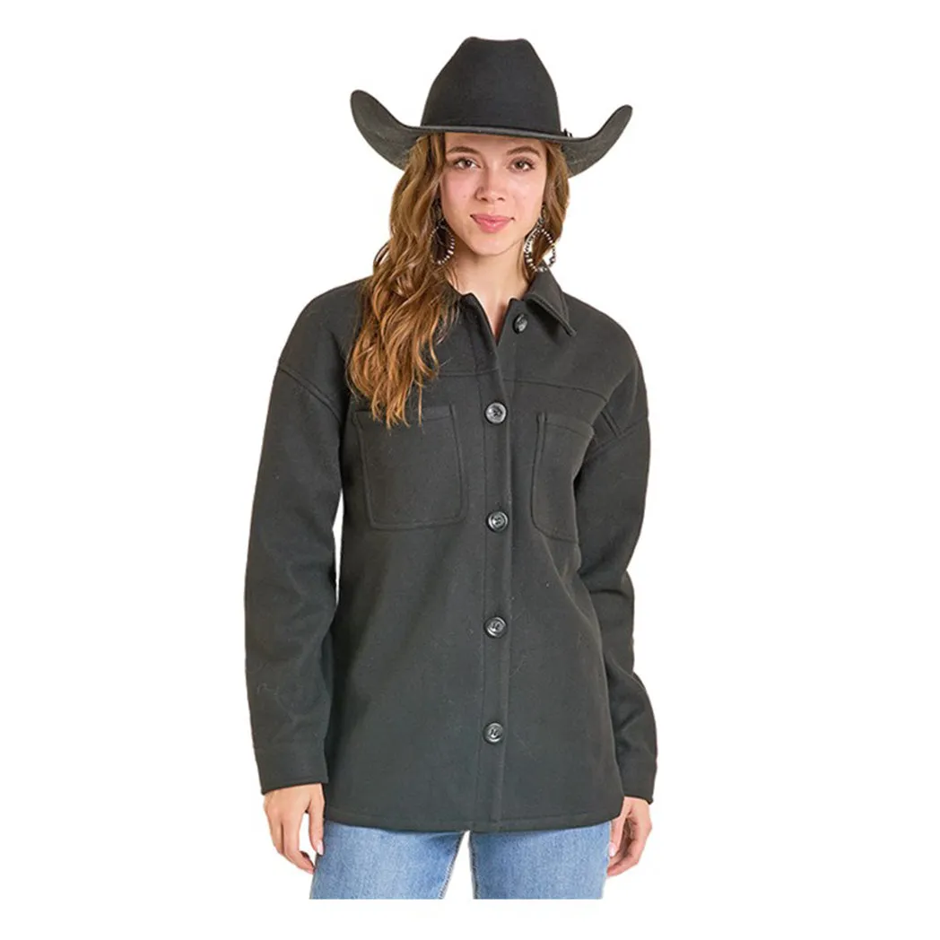 Rock & Roll Women's Aztec Knit Shacket sold by Western Edge product image thumbnail 2