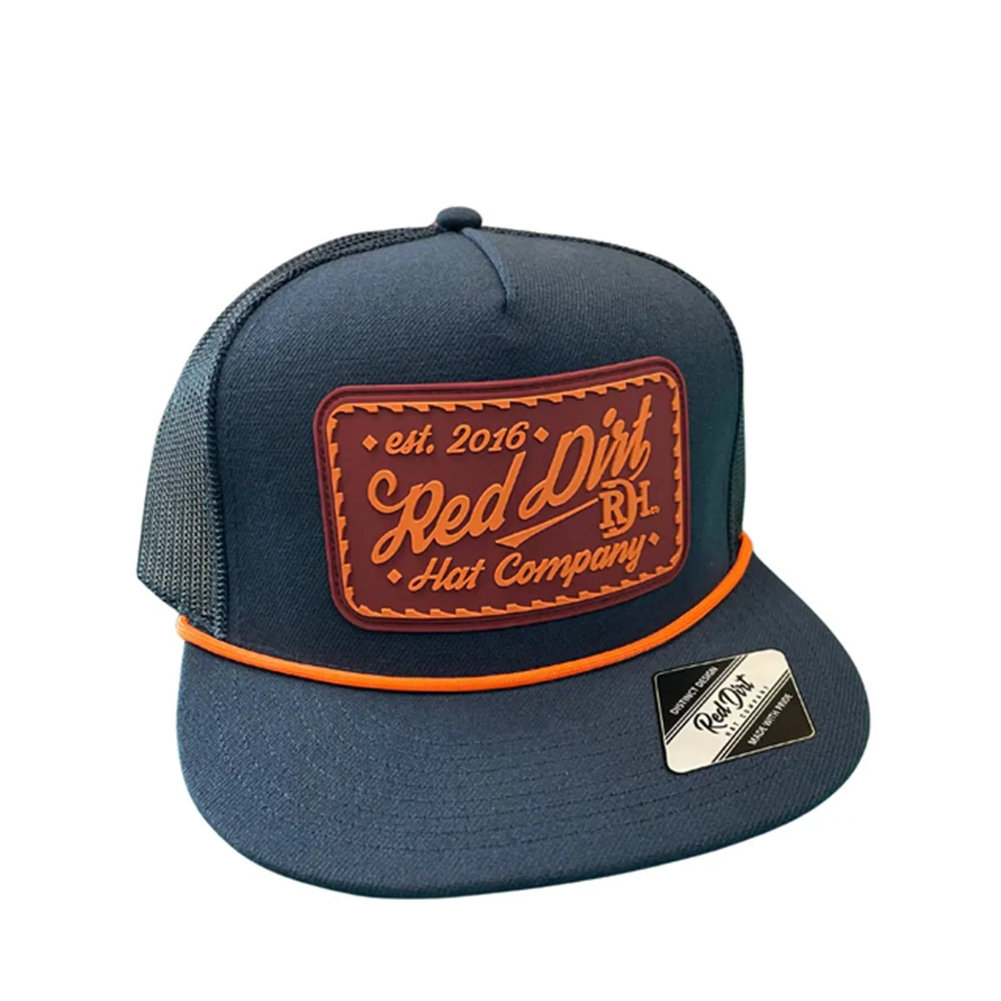 Red Dirt Cowboy Up Navy & Orange Cap sold by Western Edge