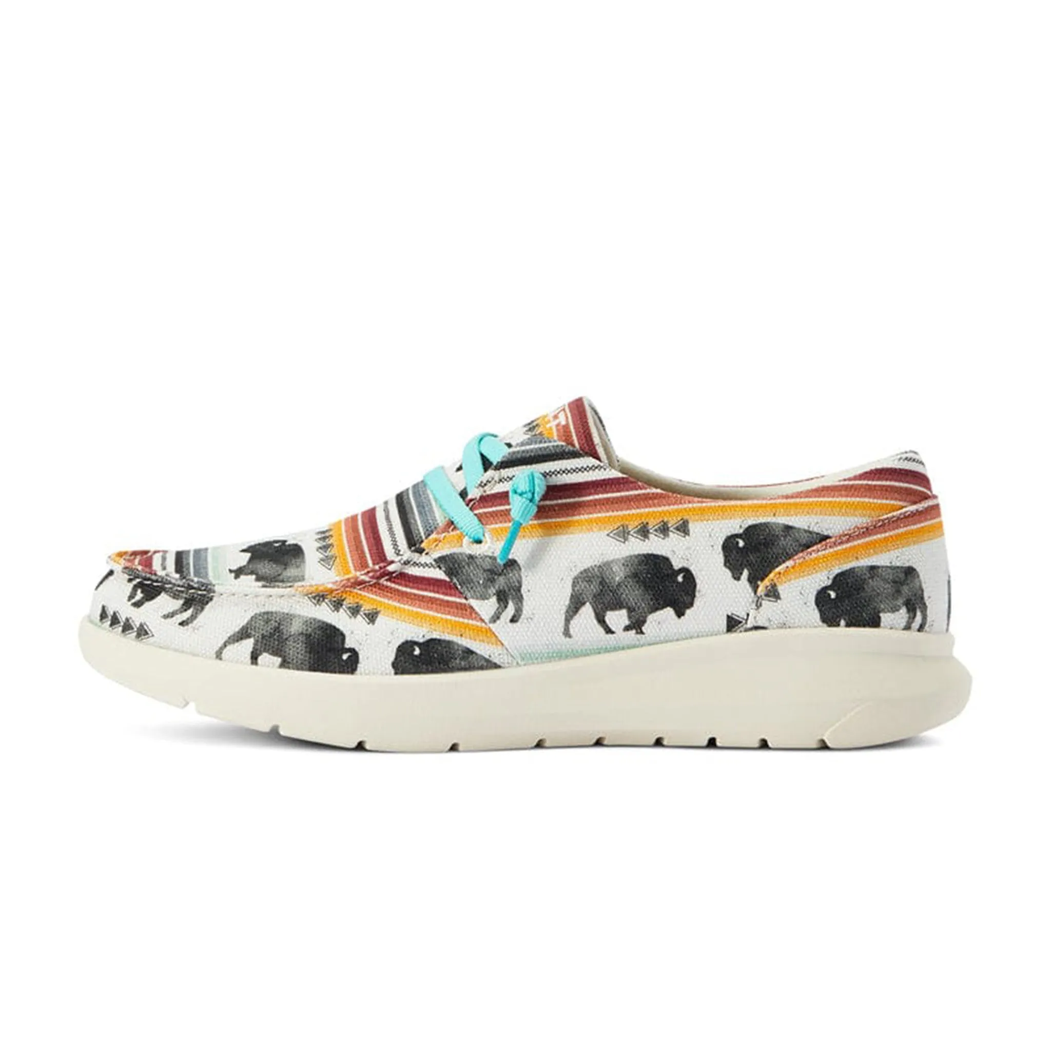 Ariat Women's Buffalo Print & Stripe Hilo sold by Western Edge product image thumbnail 4
