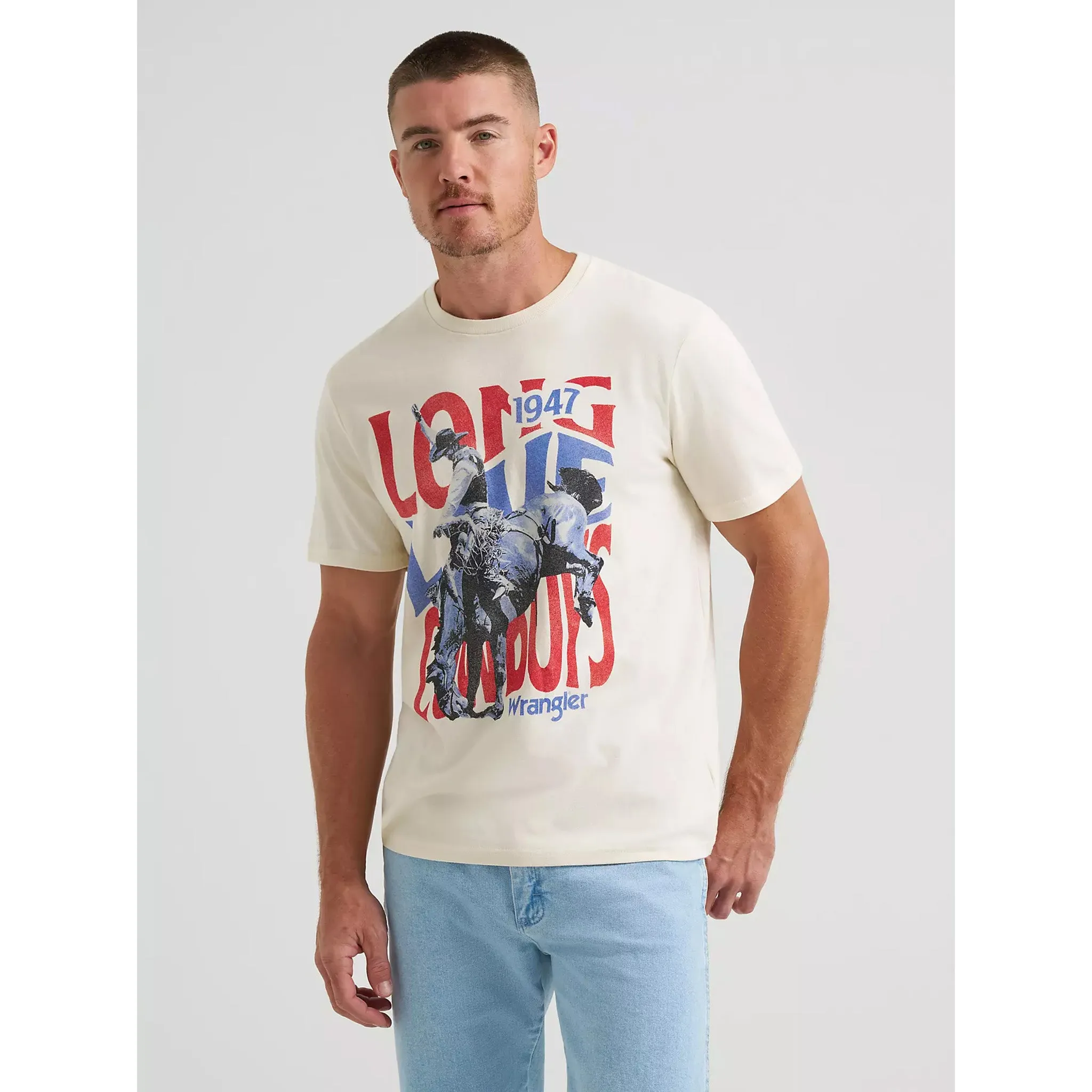 Wrangler Men's Long Live Cowboy Tee sold by Western Edge