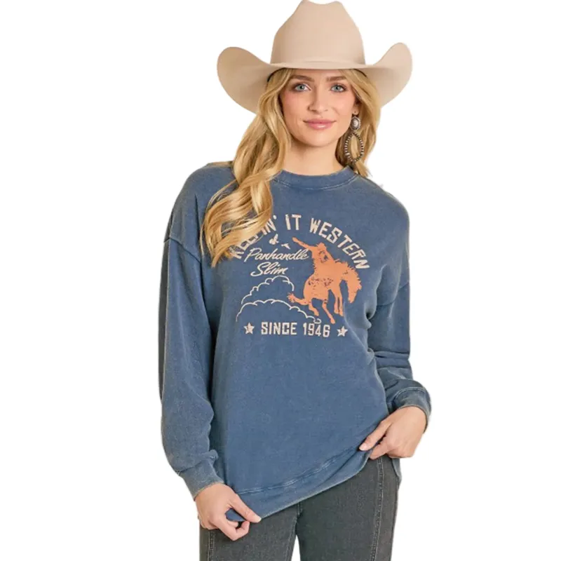 Panhandle Women's Keepin' It Western Sweatshirt made by Panhandle Slim