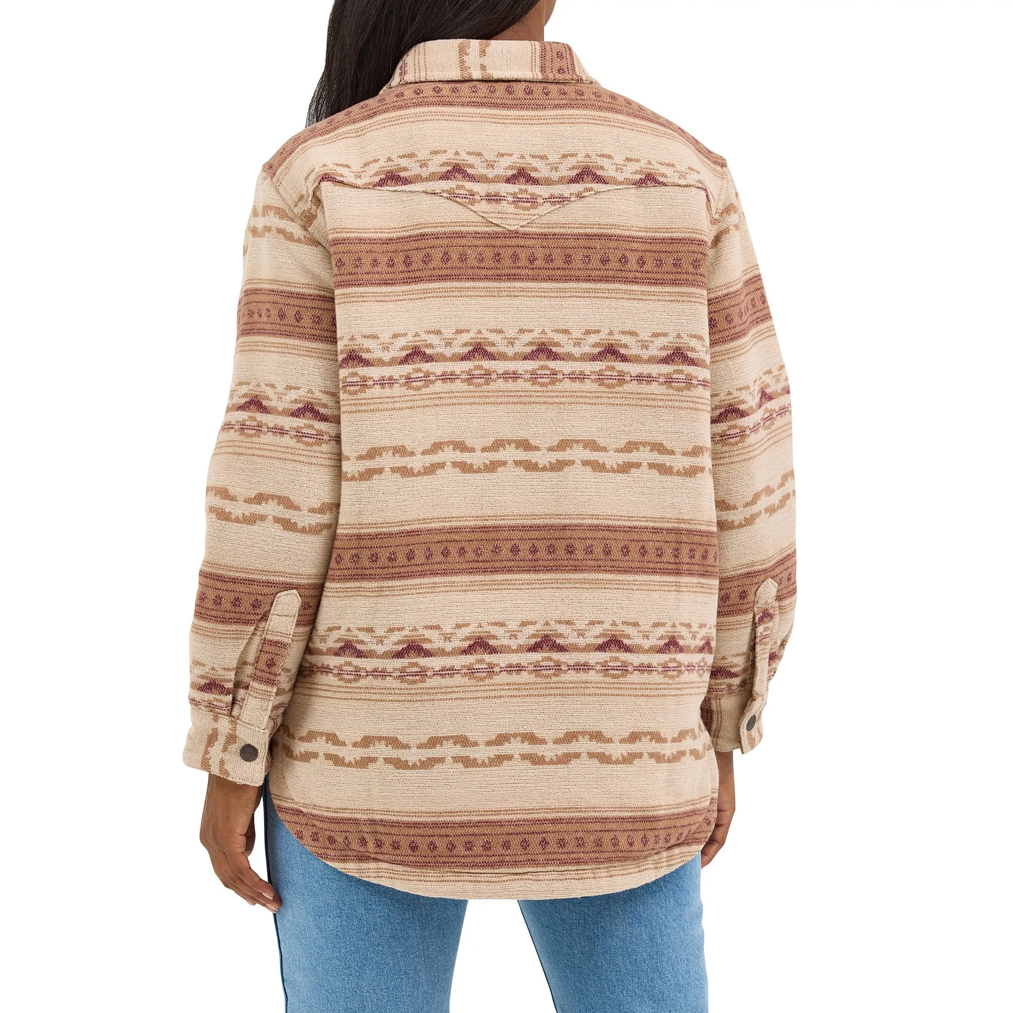 Wrangler Women's Jacquard Lined Shacket sold by Western Edge product image thumbnail 2