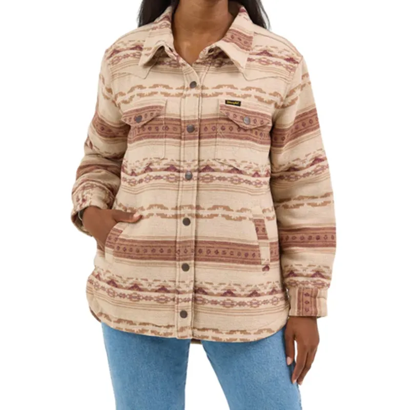 Wrangler Women's Jacquard Lined Shacket made by Western Edge