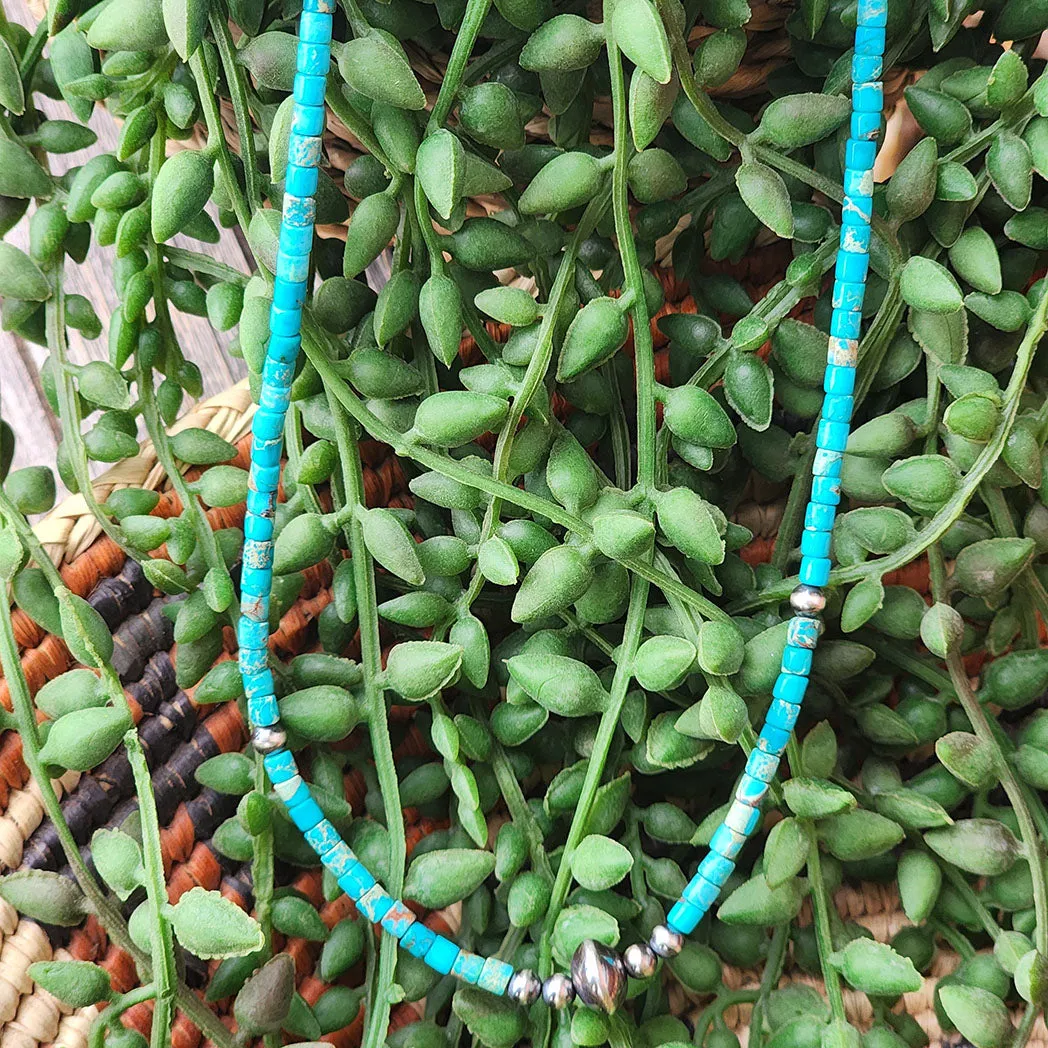 " Mataya " Turquoise & Silver Necklace sold by Western Edge