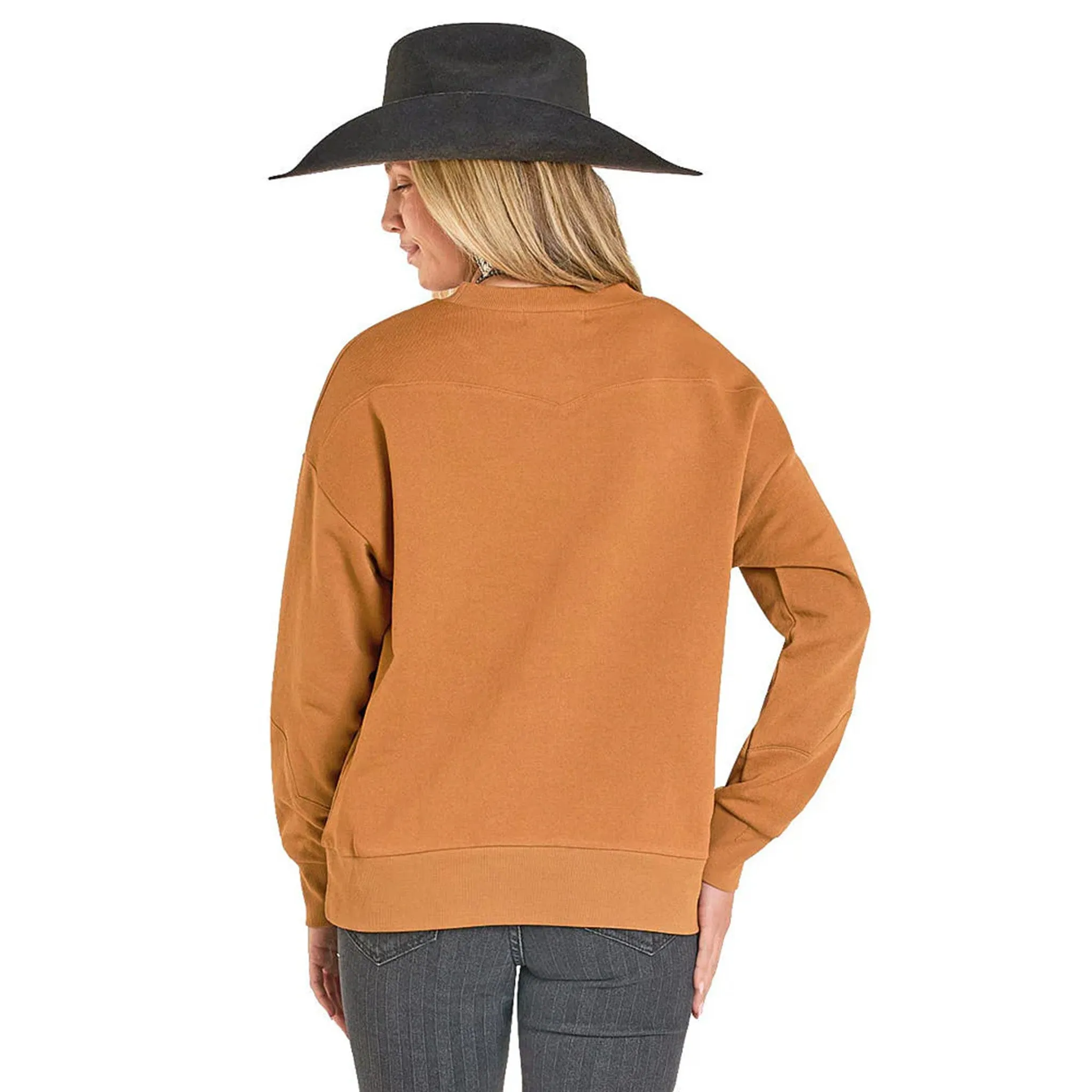 Brass Boot Stitch Sweatshirt sold by Western Edge product image thumbnail 2