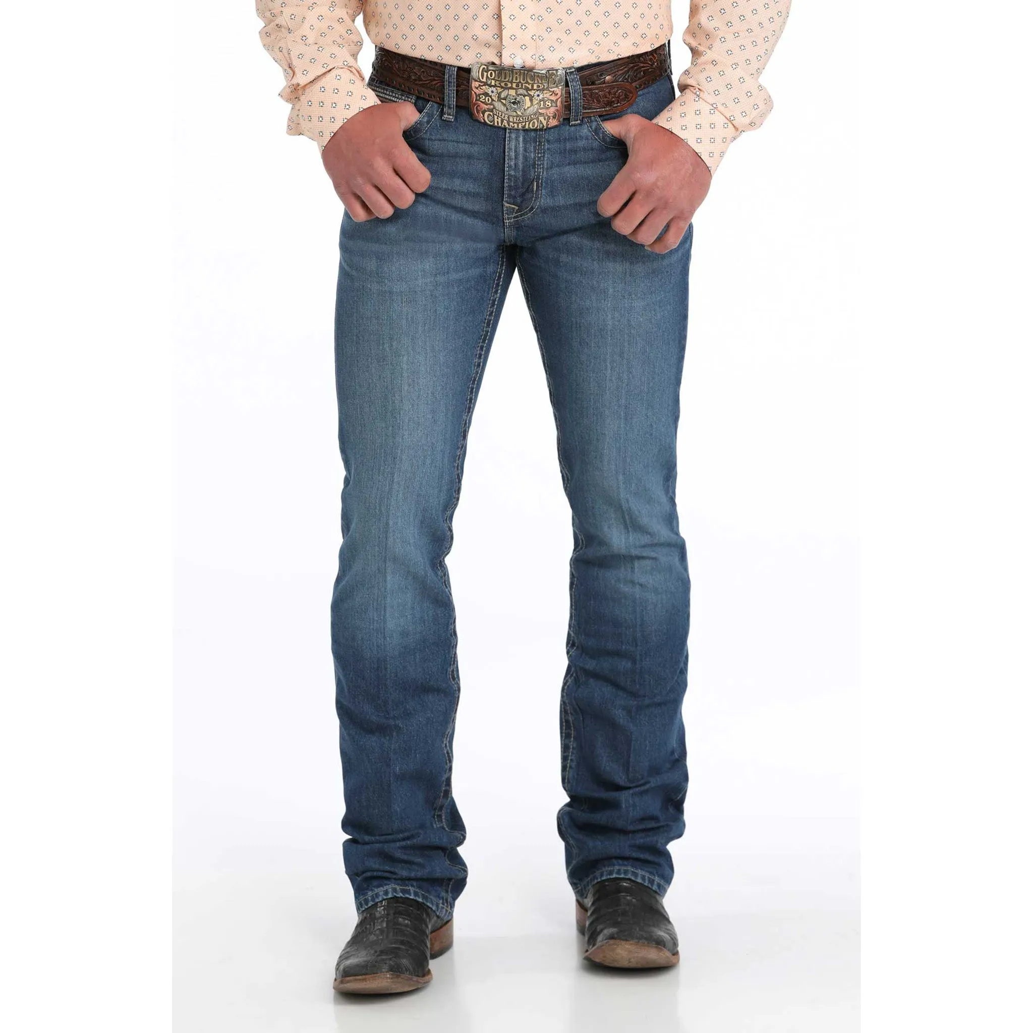 Cinch Men's Ian Medium Stone Jean sold by Western Edge