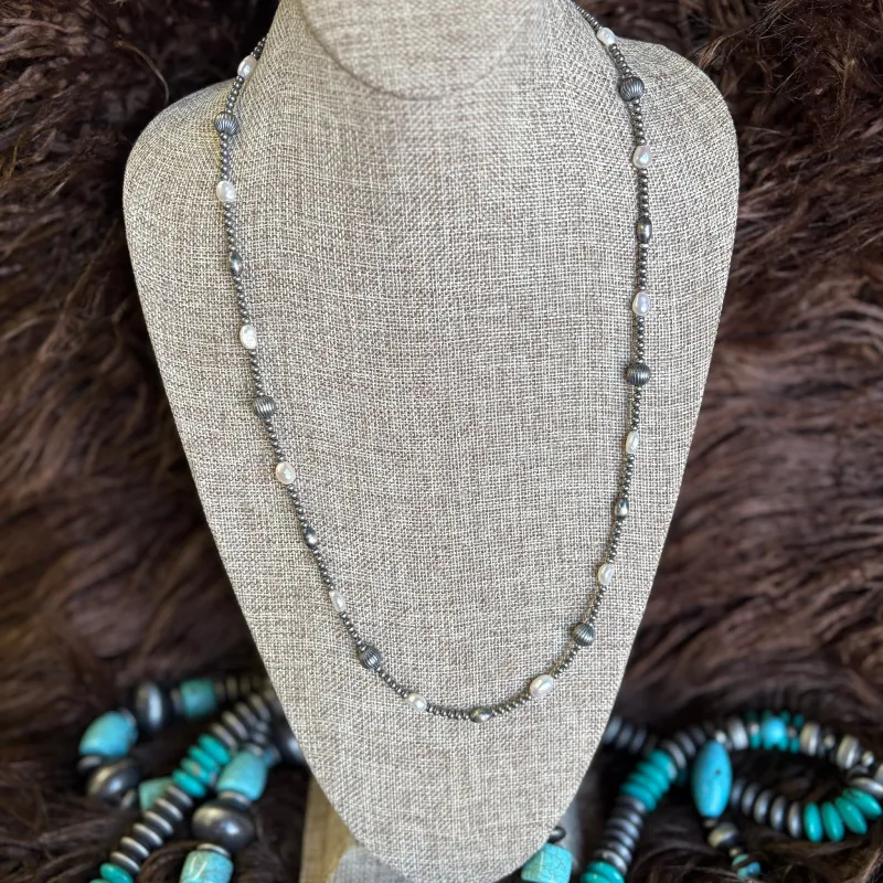 "Breezy" Navajo Pearl Necklace made by Western Edge
