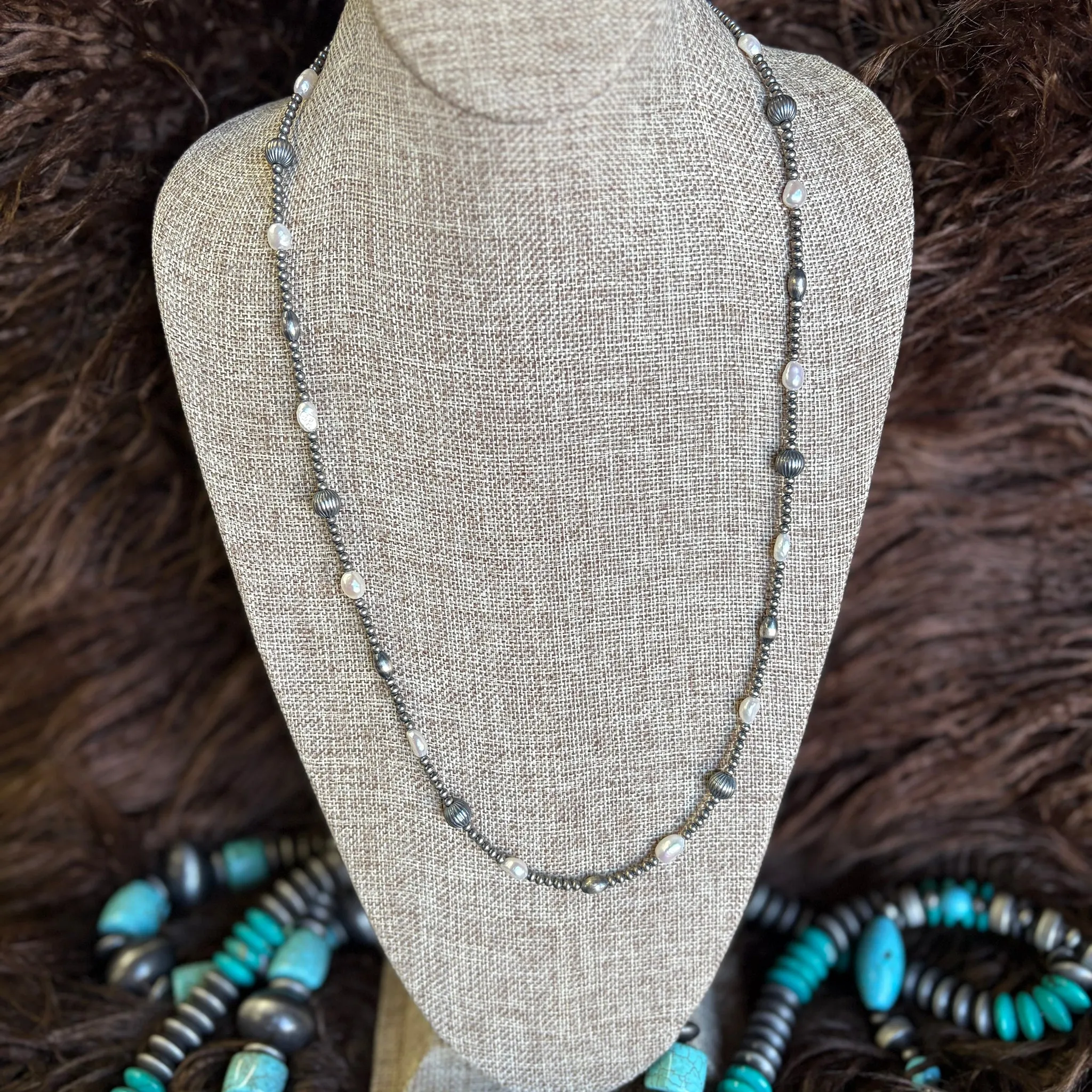 "Breezy" Navajo Pearl Necklace sold by Western Edge