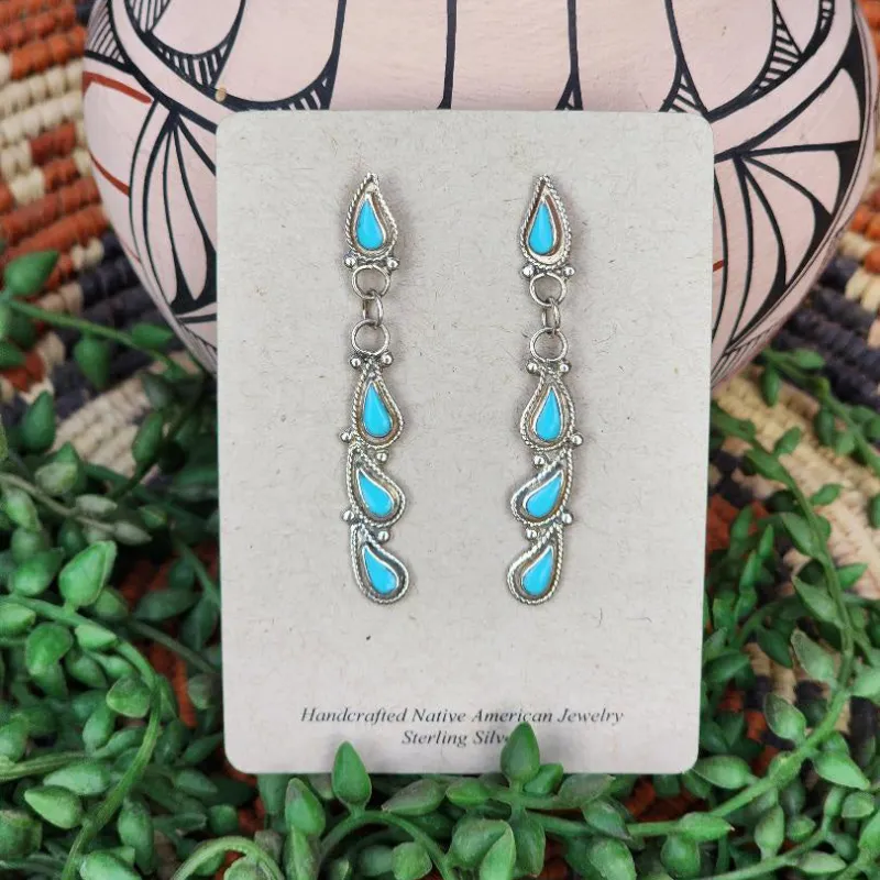 " Janice " Zuni Dangles made by Western Edge