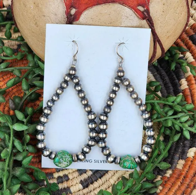 " Ava " Sonoran Gold & Navajo Pearl Earrings sold by Western Edge