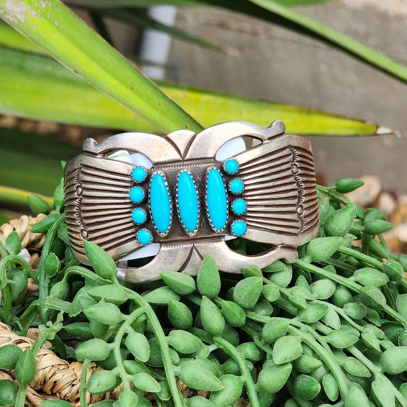 " Fiona " Martinez Turquoise Cuff made by Western Edge