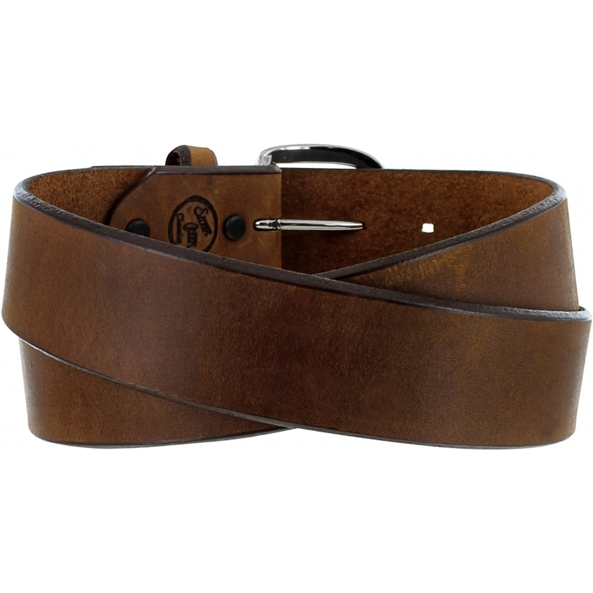 Solid Brown Harness Leather Belt sold by Western Edge product image thumbnail 2
