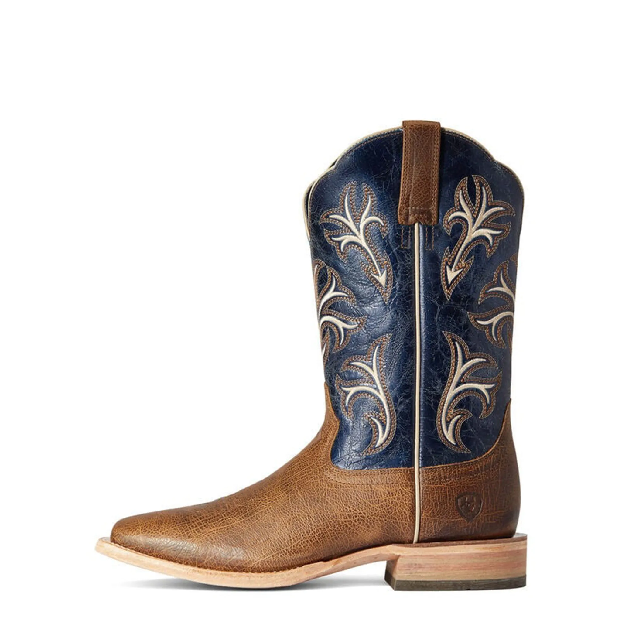 Ariat Men's Brown & Blue Cowboss King Boots sold by Western Edge