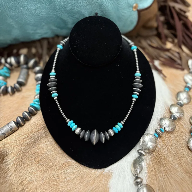 "Dixie" Navajo Pearl Necklace made by Western Edge