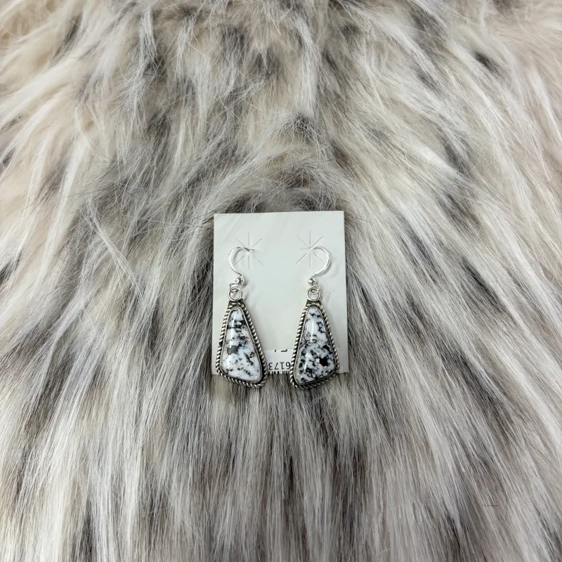 "Wyatt" White Buffalo Earring made by Western Edge