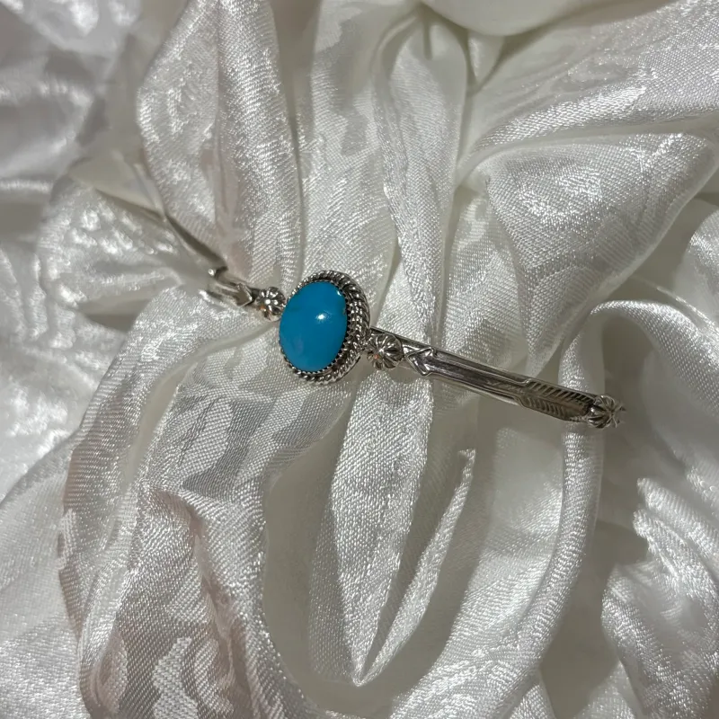 "Coco" Navajo Kingman Turquoise Bracelet made by Western Edge