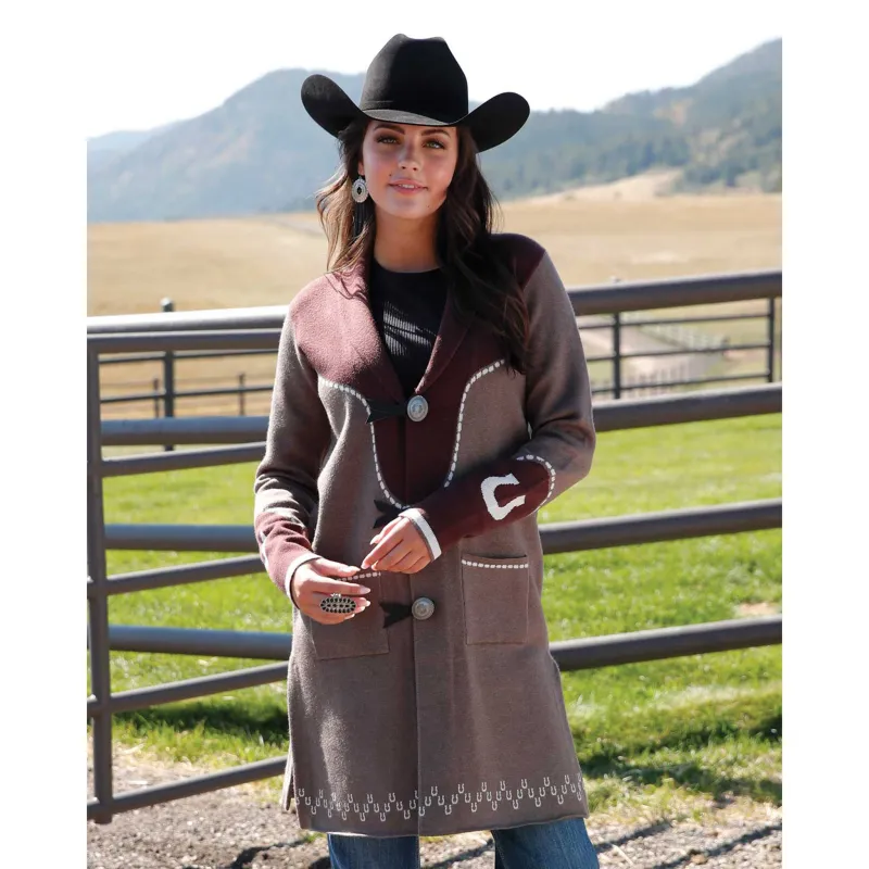 Cruel Denim Women's Western Knit Duster made by Western Edge