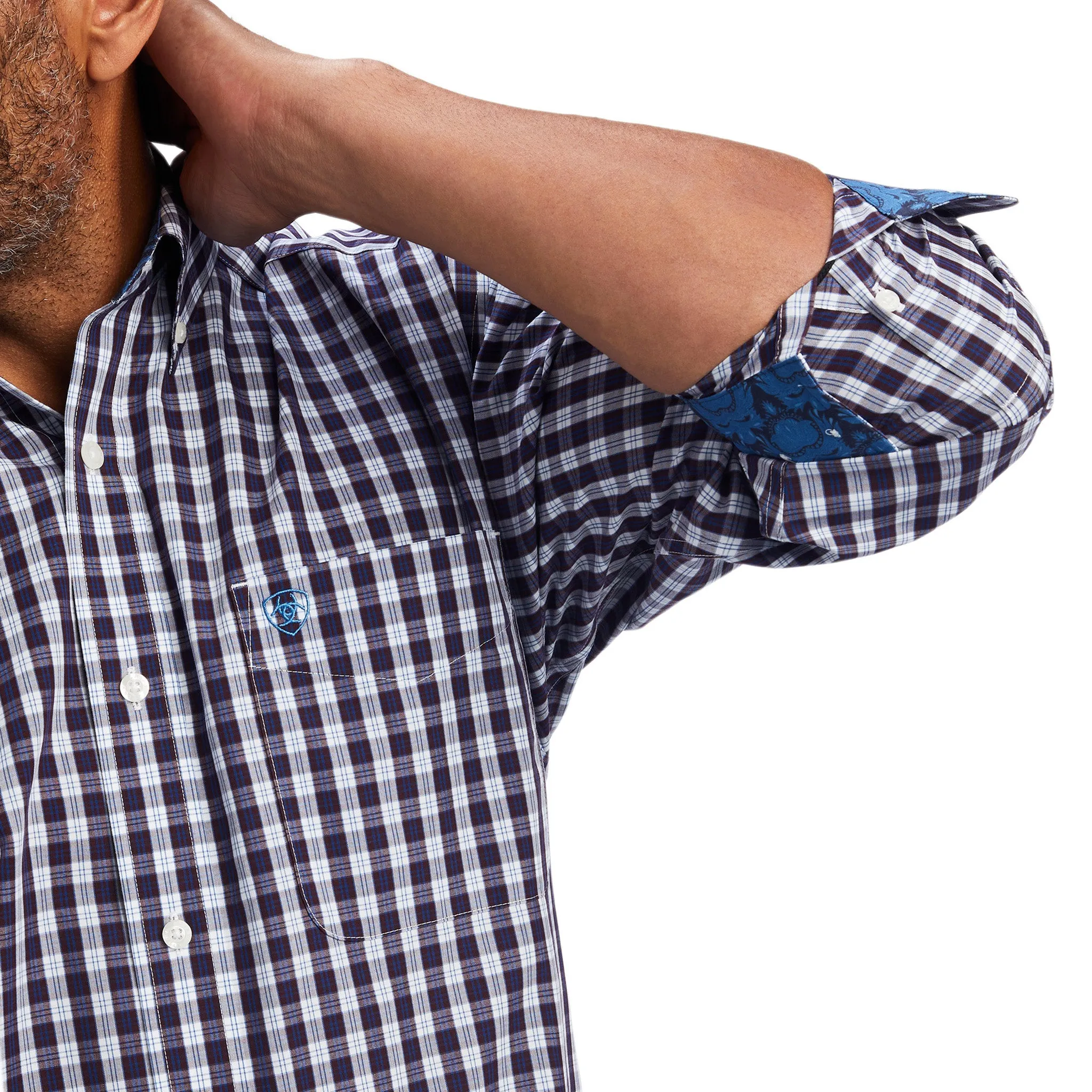 Ariat Men's Wrinkle Free Donny Shirt sold by Western Edge product image thumbnail 2