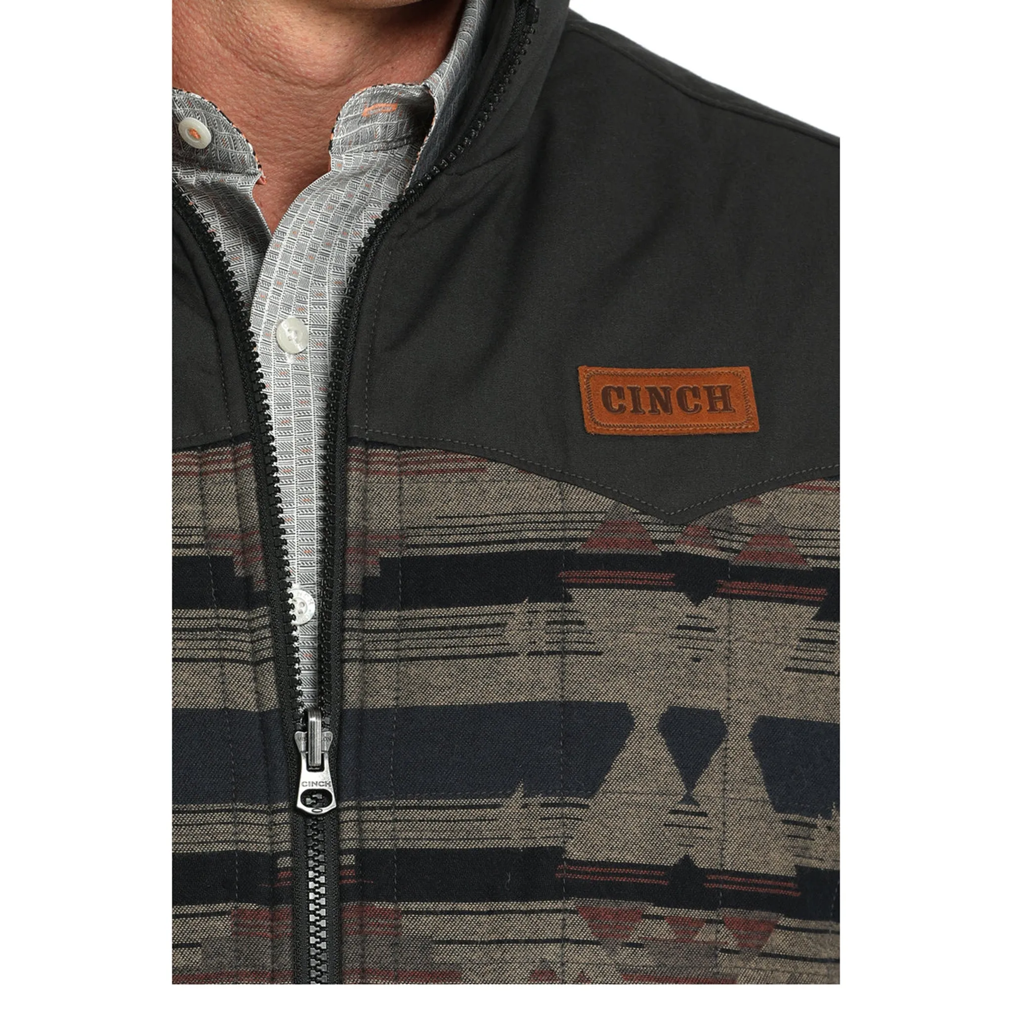 Cinch Men's Rust Brown Reversible Vest sold by Western Edge product image thumbnail 2