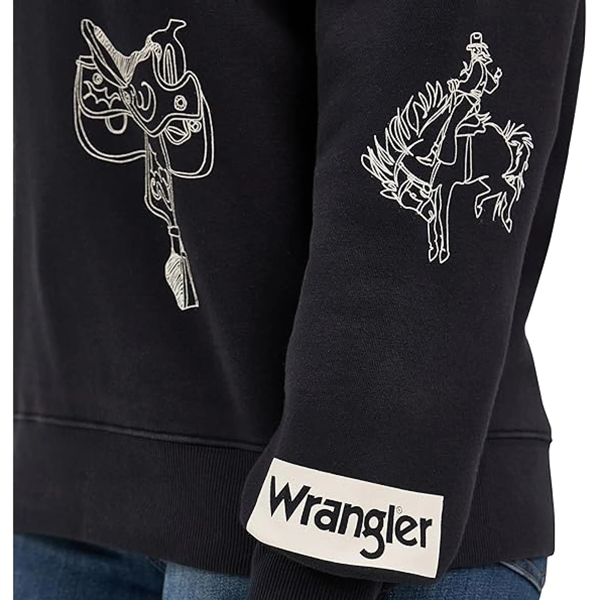 Wrangler Women's Saddle Print Sweatshirt sold by Western Edge product image thumbnail 3