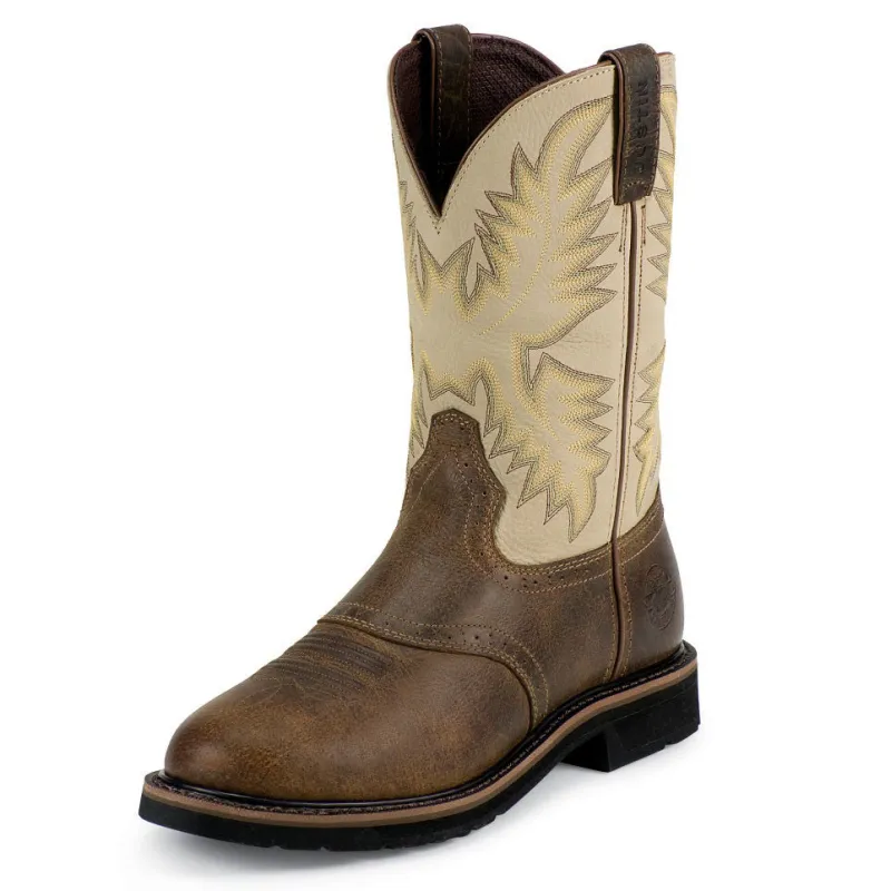 Justin Men's Waxy Brown Roper made by Justin Boots