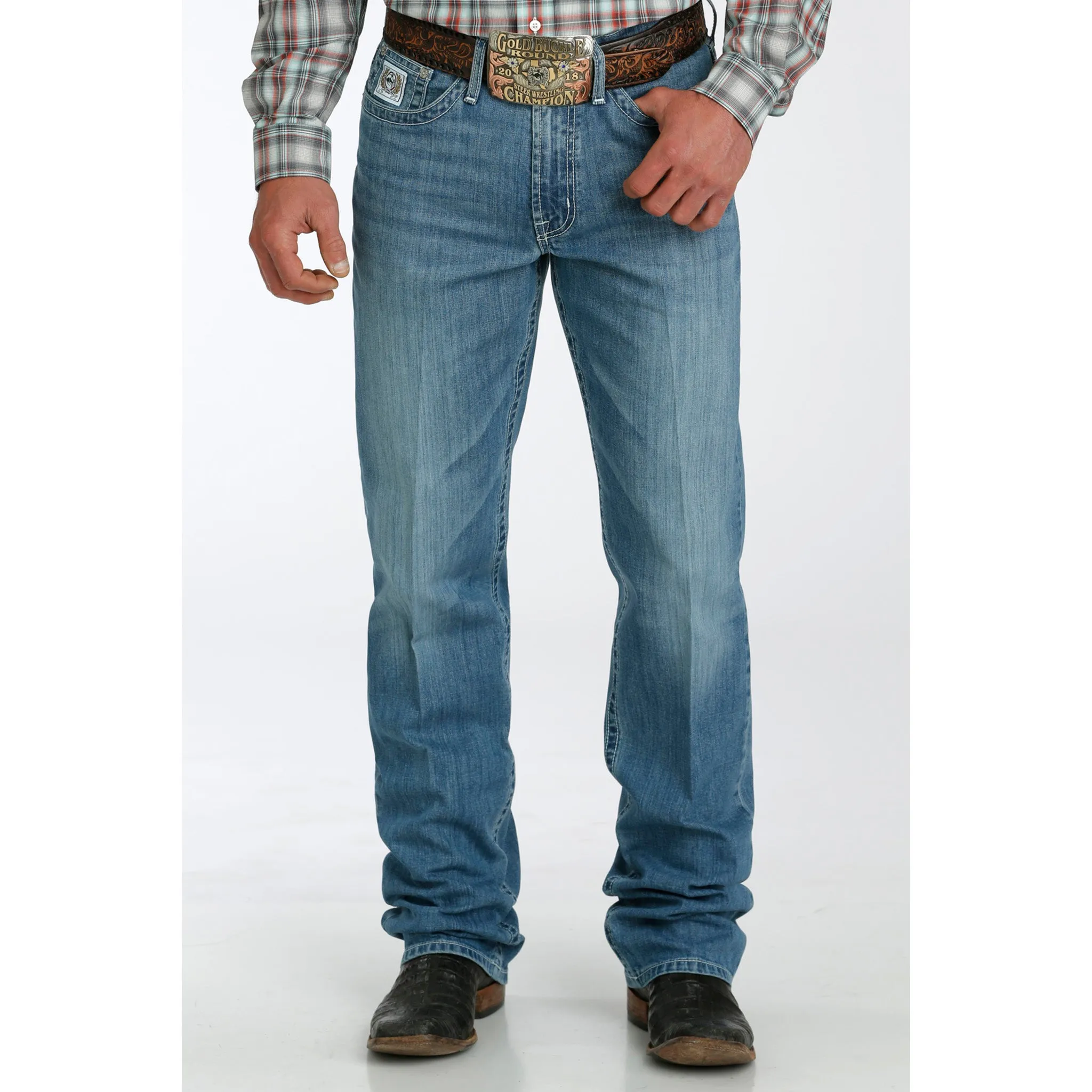 Cinch Men's White Label Medium Stone Wash Jeans sold by Western Edge product image thumbnail 2