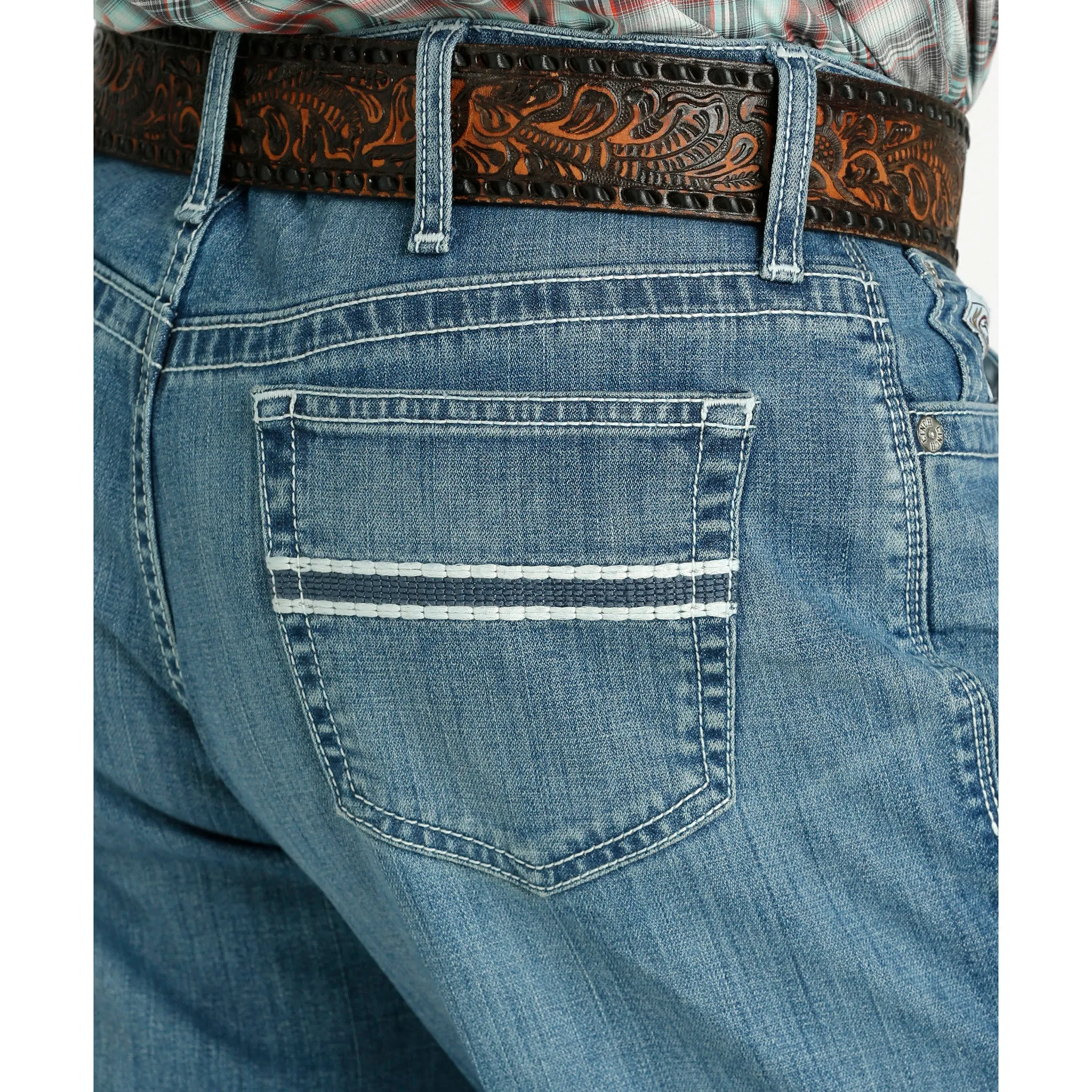 Cinch Men's White Label Medium Stone Wash Jeans sold by Western Edge product image thumbnail 3