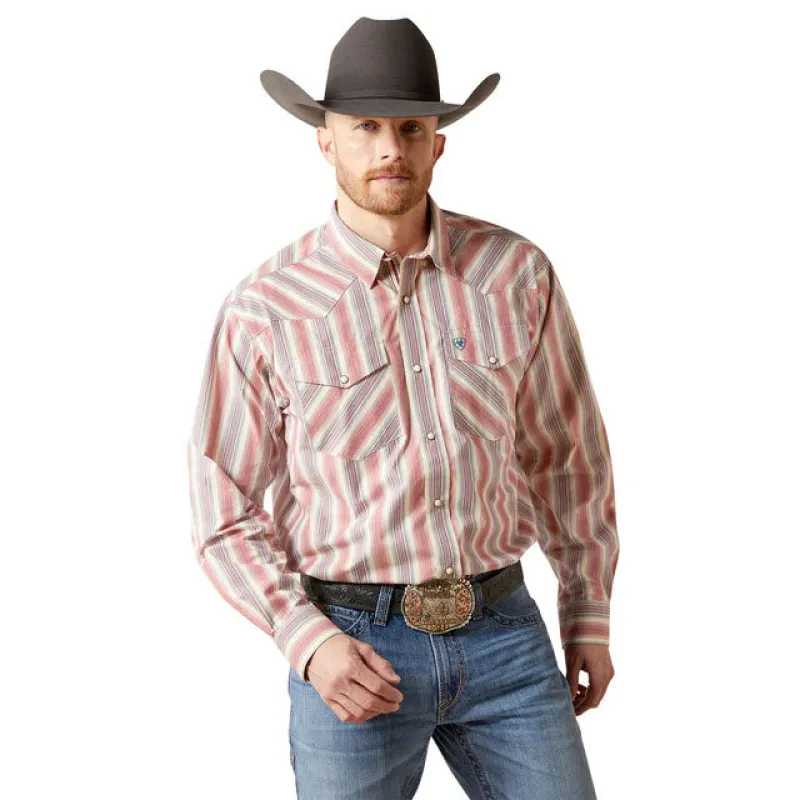 Ariat Pro Series Flynn Cream Stripe Shirt sold by Western Edge