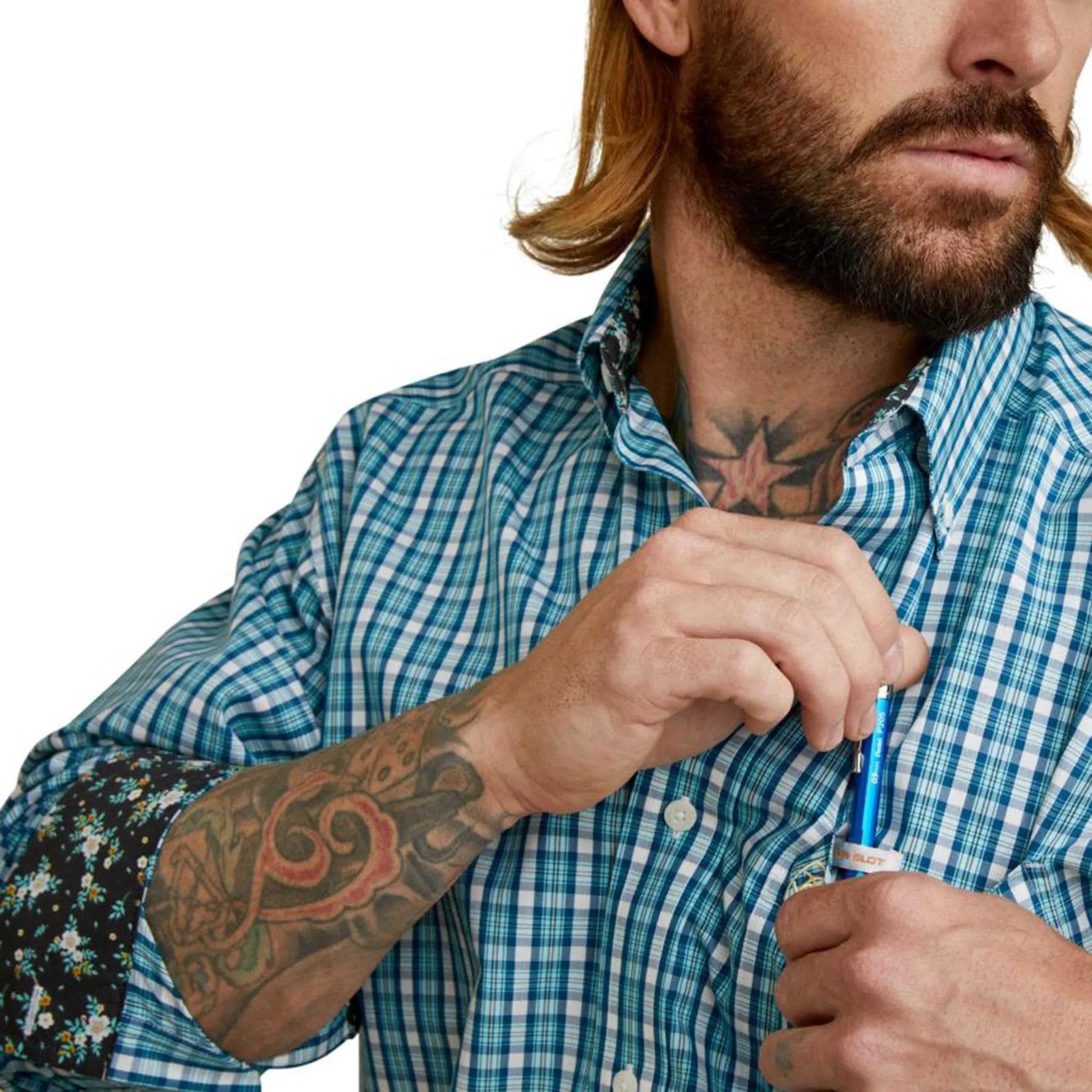 Ariat Men's Wrinkle Free Cayden Classic Fit Long Sleeve sold by Western Edge product image thumbnail 2